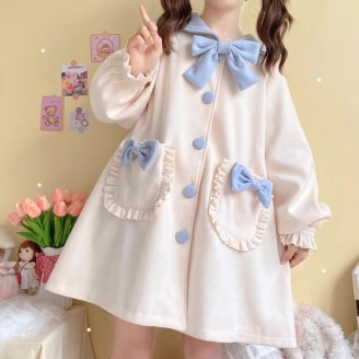 Navy Collar Sweet Lolita Wool Coat (WS251)
